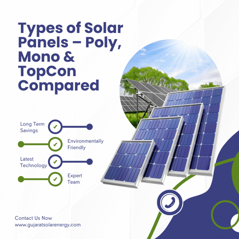 Types of Solar Panels – Poly, Mono & TopCon Compared